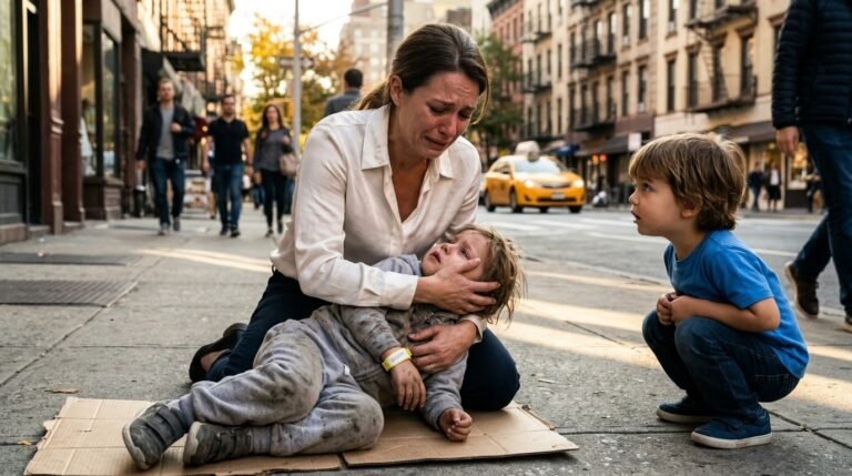 son-gave-sandwich-homeless-child-hospital-bracelet